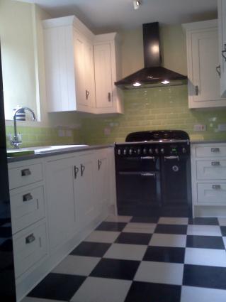 Picture of tiled kitchen and flooring