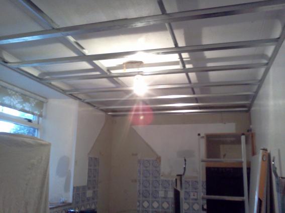 Suspended Ceiling ready to be plasterboarded