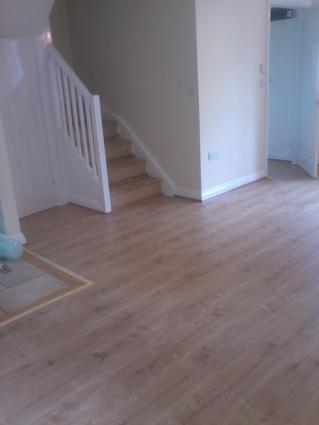 Picture of completed wooden floor